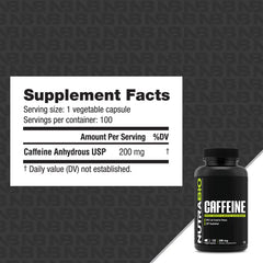 NutraBio-Caffeine 200mg