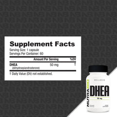 NutraBio-DHEA (50mg)