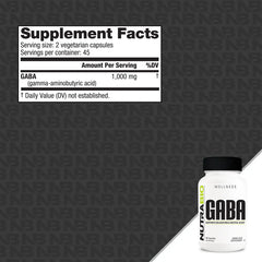 NutraBio-GABA 90 Capsules