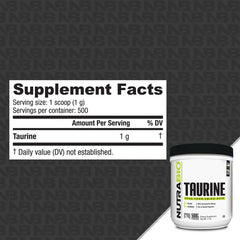 NutraBio-Taurine Powder (500g)