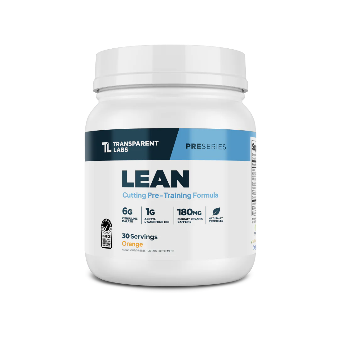 Transparent Labs LEAN Pre-Workout | Fat Loss + Performance Formula