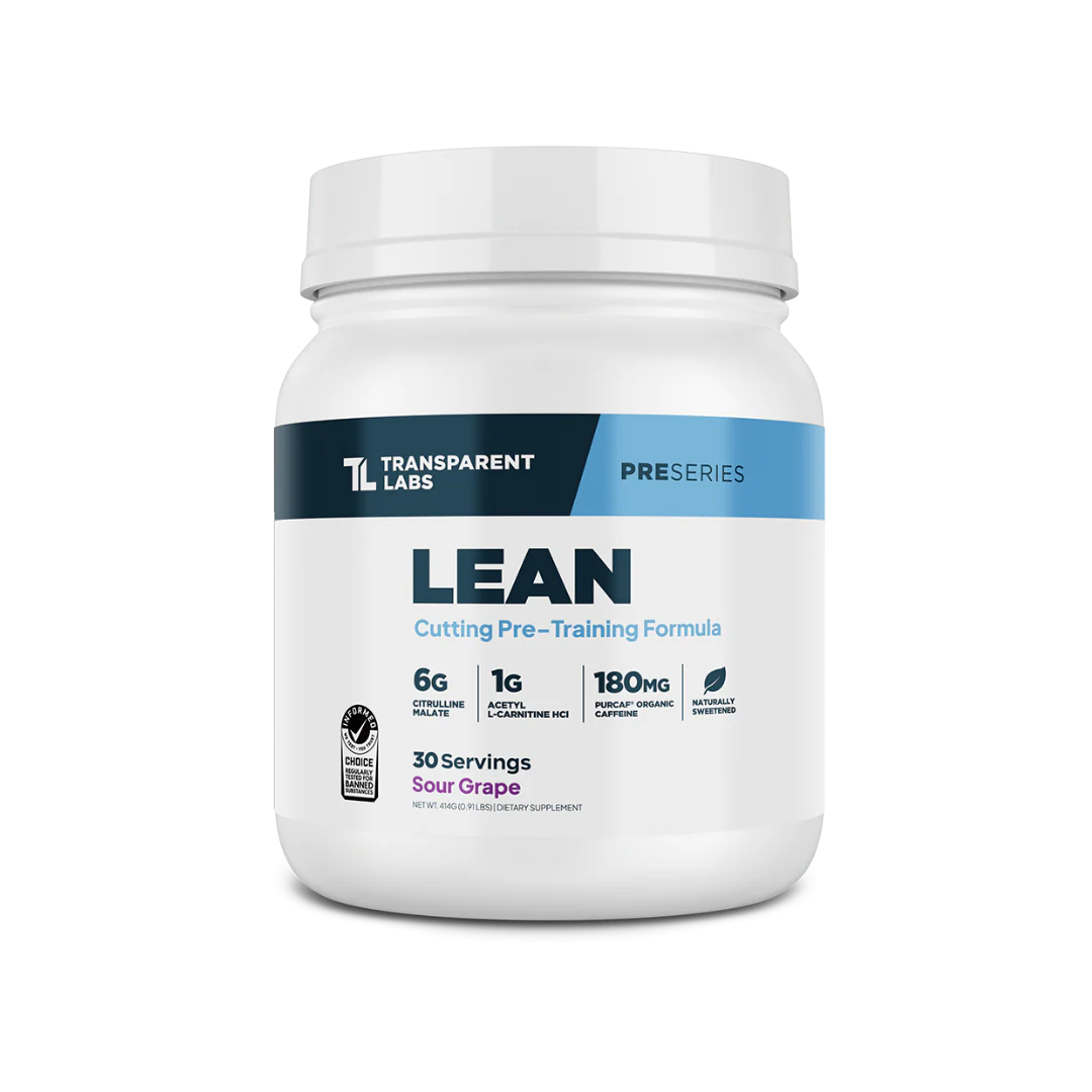 Transparent Labs LEAN Pre-Workout | Fat Loss + Performance Formula