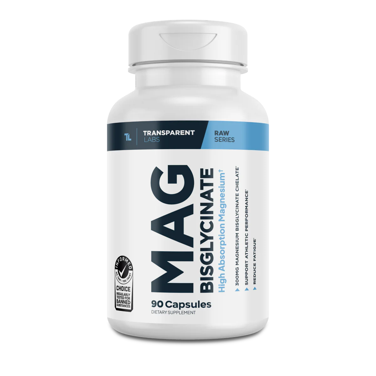 Transparent Labs Magnesium Bisglycinate | 300mg Chelated Magnesium