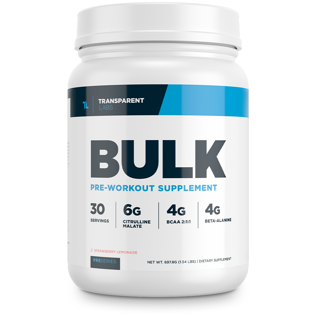 Transparent Labs BULK Pre-Workout | Clinically Dosed Formula