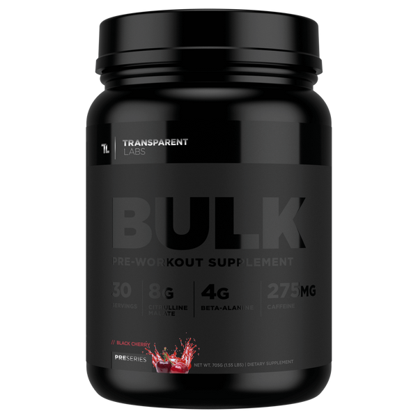 Transparent Labs BULK Black Pre-Workout | High-Stim Formula